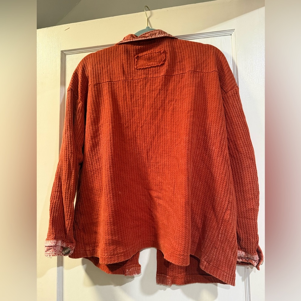 Zenana Washed Ribbed Shacket - Picture 4 of 5